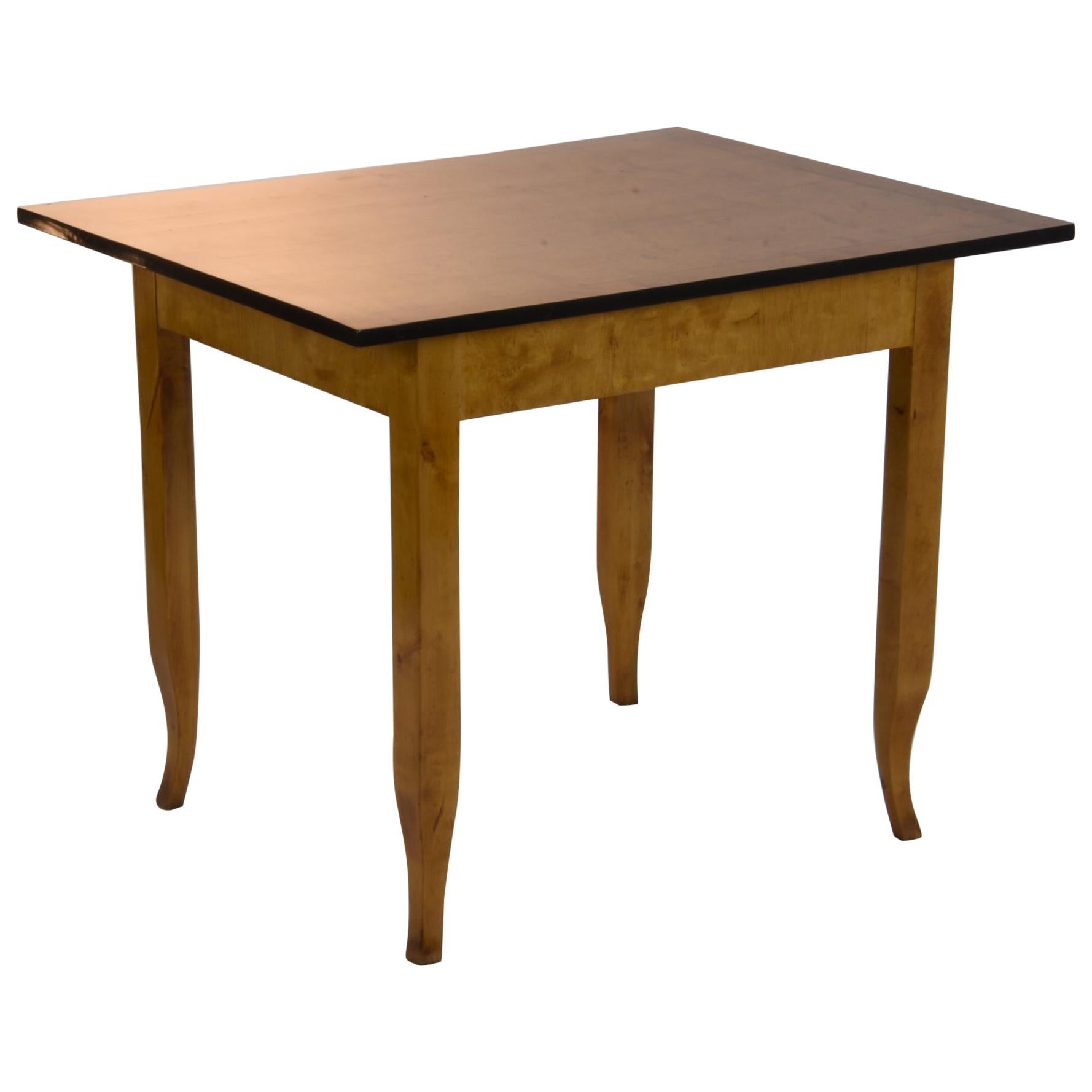 Small Biedermeier Table Birch Wood Hessen, circa 1820 For Sale