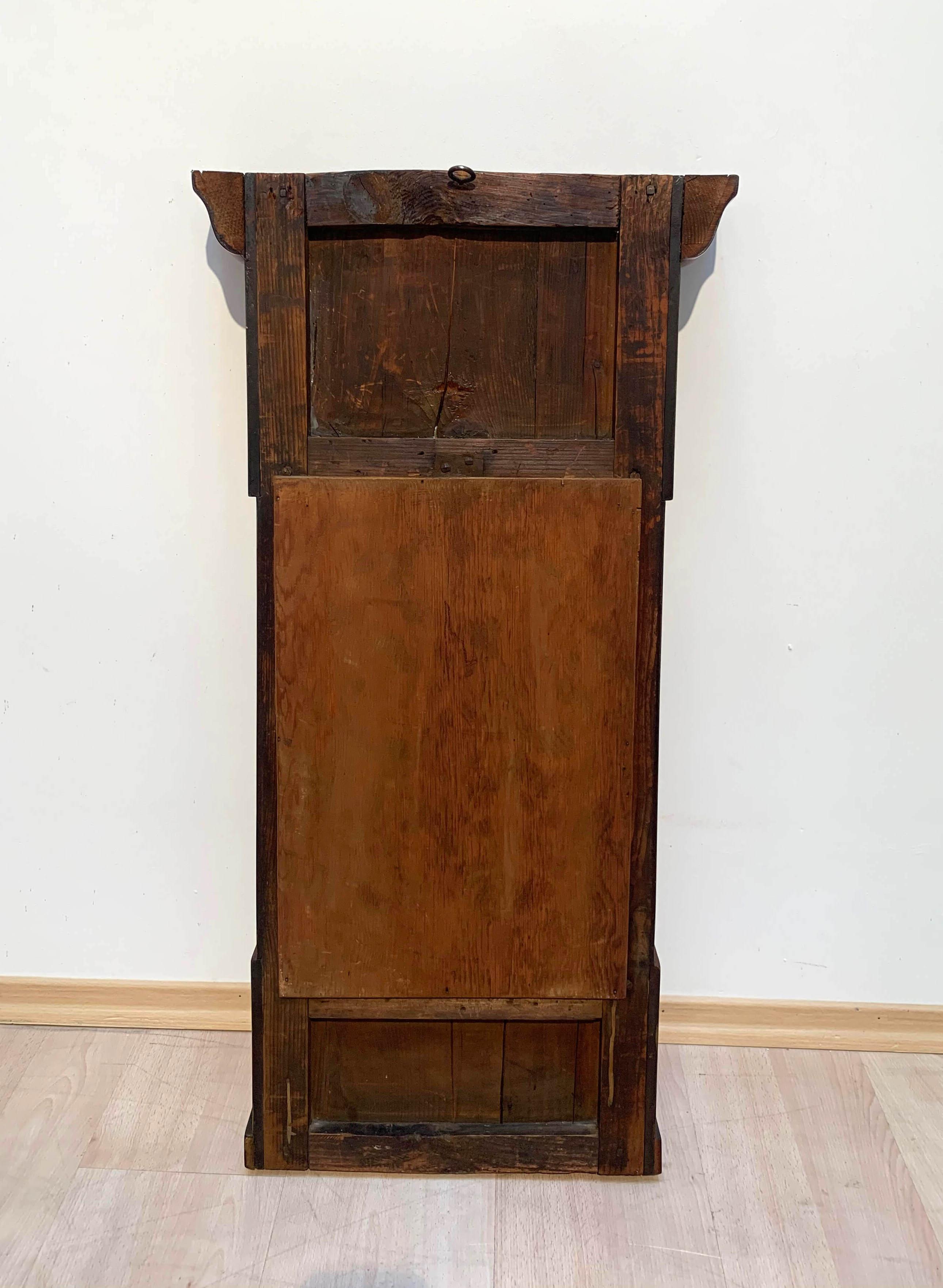 Petit miroir mural Biedermeier, placage de cerisier, Allemagne du Sud, vers 1820 en vente 7