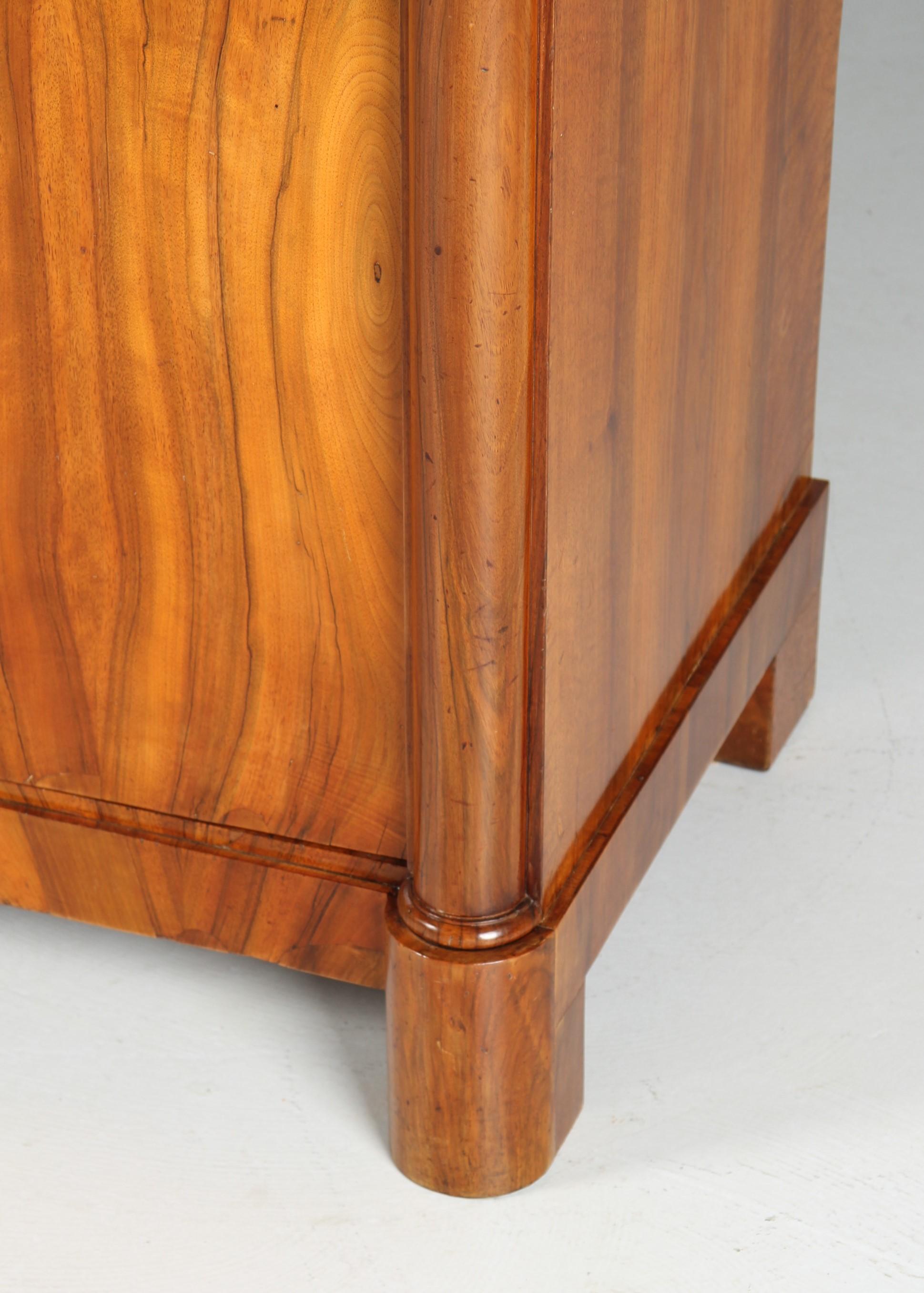 Early 19th Century Small Biedermeier Wardrobe, Walnut, Southern Germany, circa 1830 For Sale