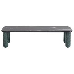 Small Black and Green Marble "Sunday" Coffee Table, Jean-Baptiste Souletie