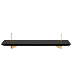 Small Black and Steel Minimalist Shelf