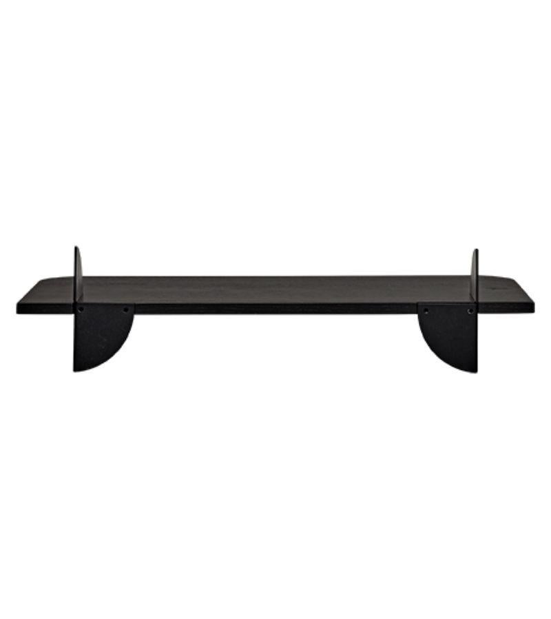 Small Black and Steel Minimalist Shelf In New Condition For Sale In Geneve, CH