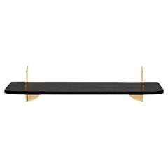 Small Black and Steel Minimalist Shelf