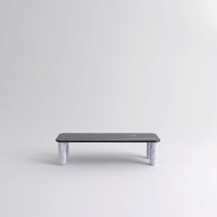 Couchtisch „Sunday“ aus schwarzem und weißem Marmor, Jean-Baptiste Souletie