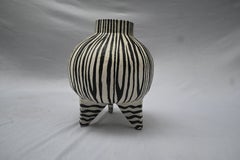 Small Black And White Vase by Deetee Home