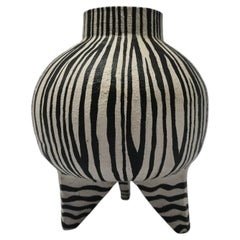 Small Black And White Vase by Deetee Home