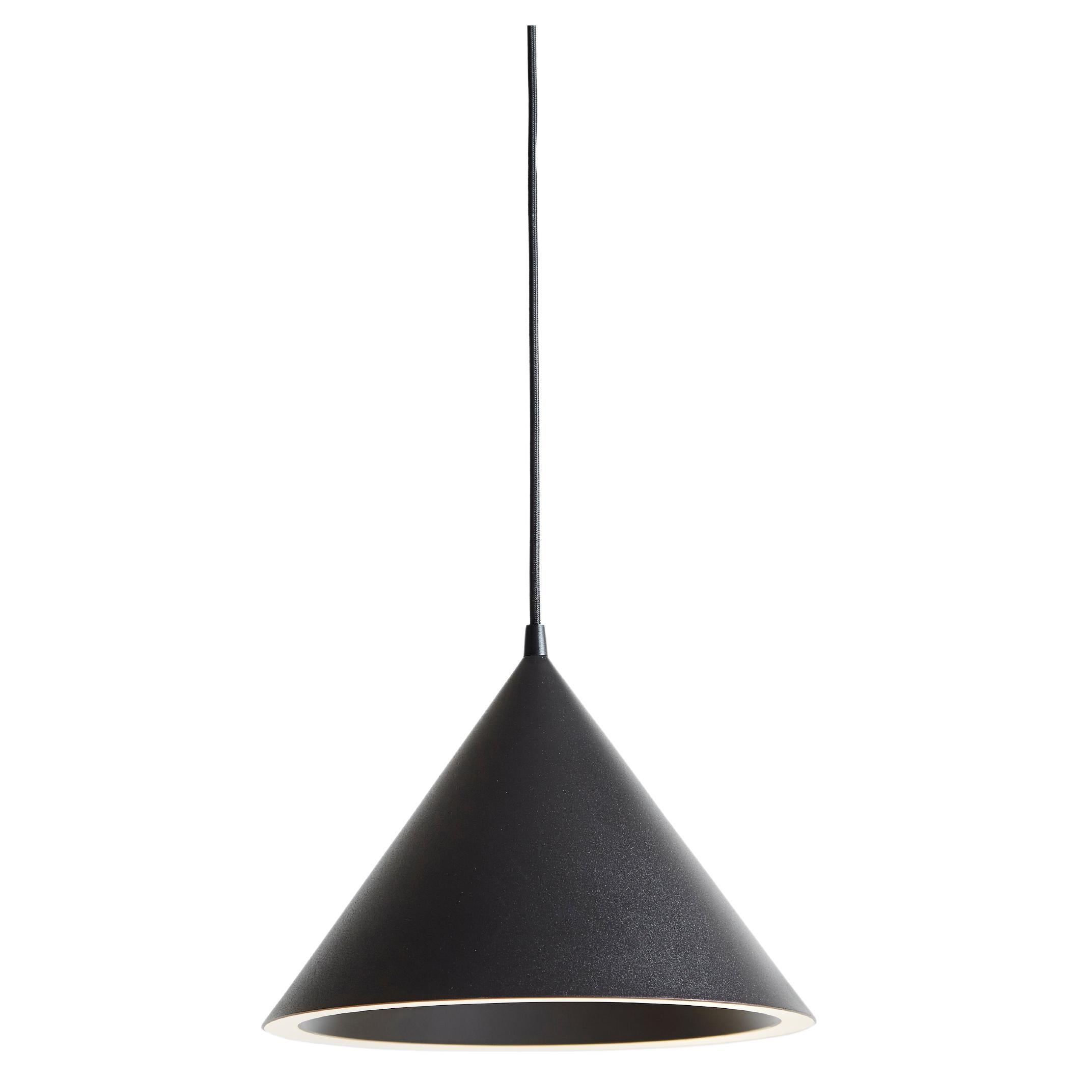 Small Black Annular Pendant Lamp by MSDS Studio For Sale
