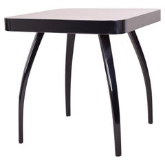 Small Black Art Deco Table Made in Czechia by UP Závody, Designed by Halabala