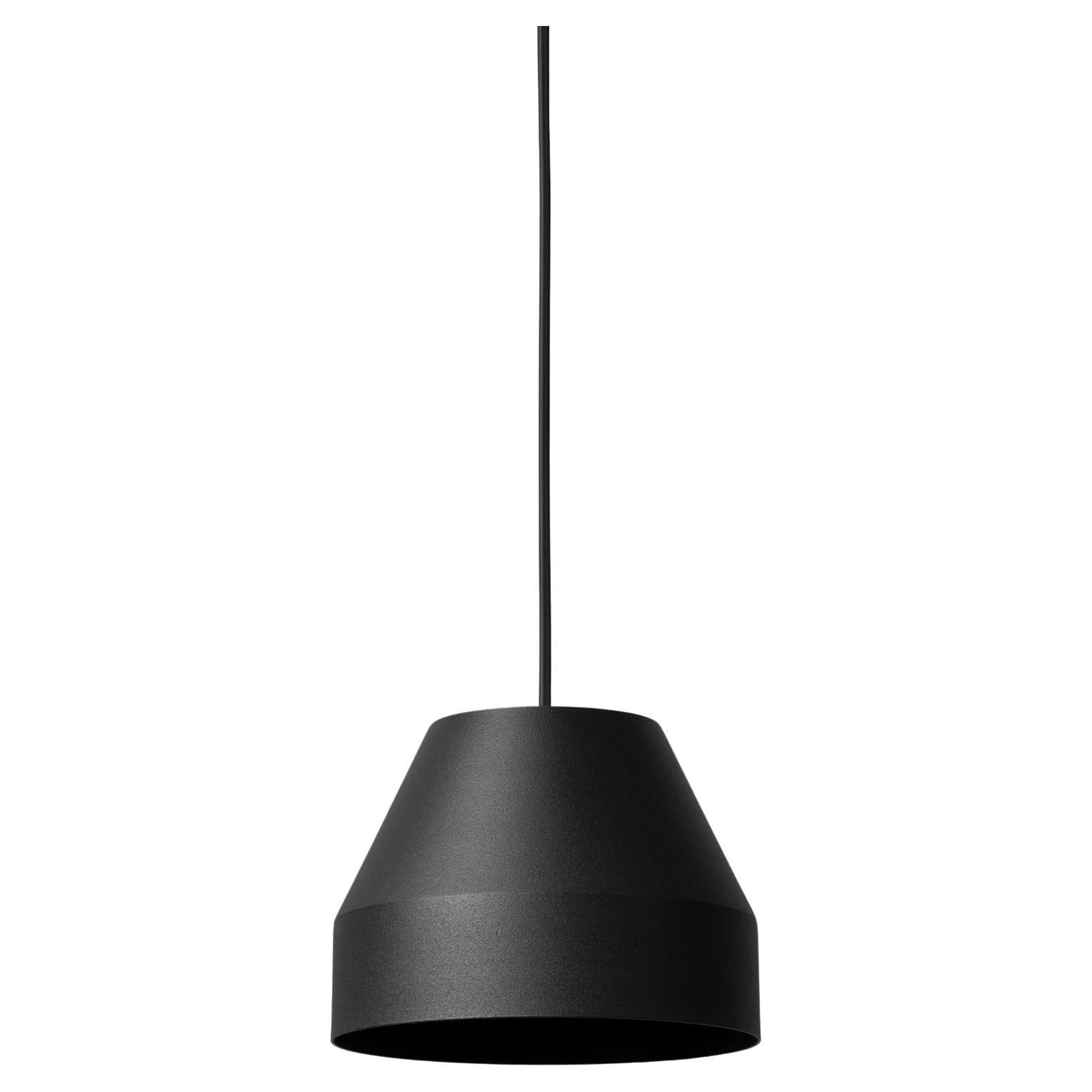 Small Black Cap Pendant Lamp by +kouple For Sale