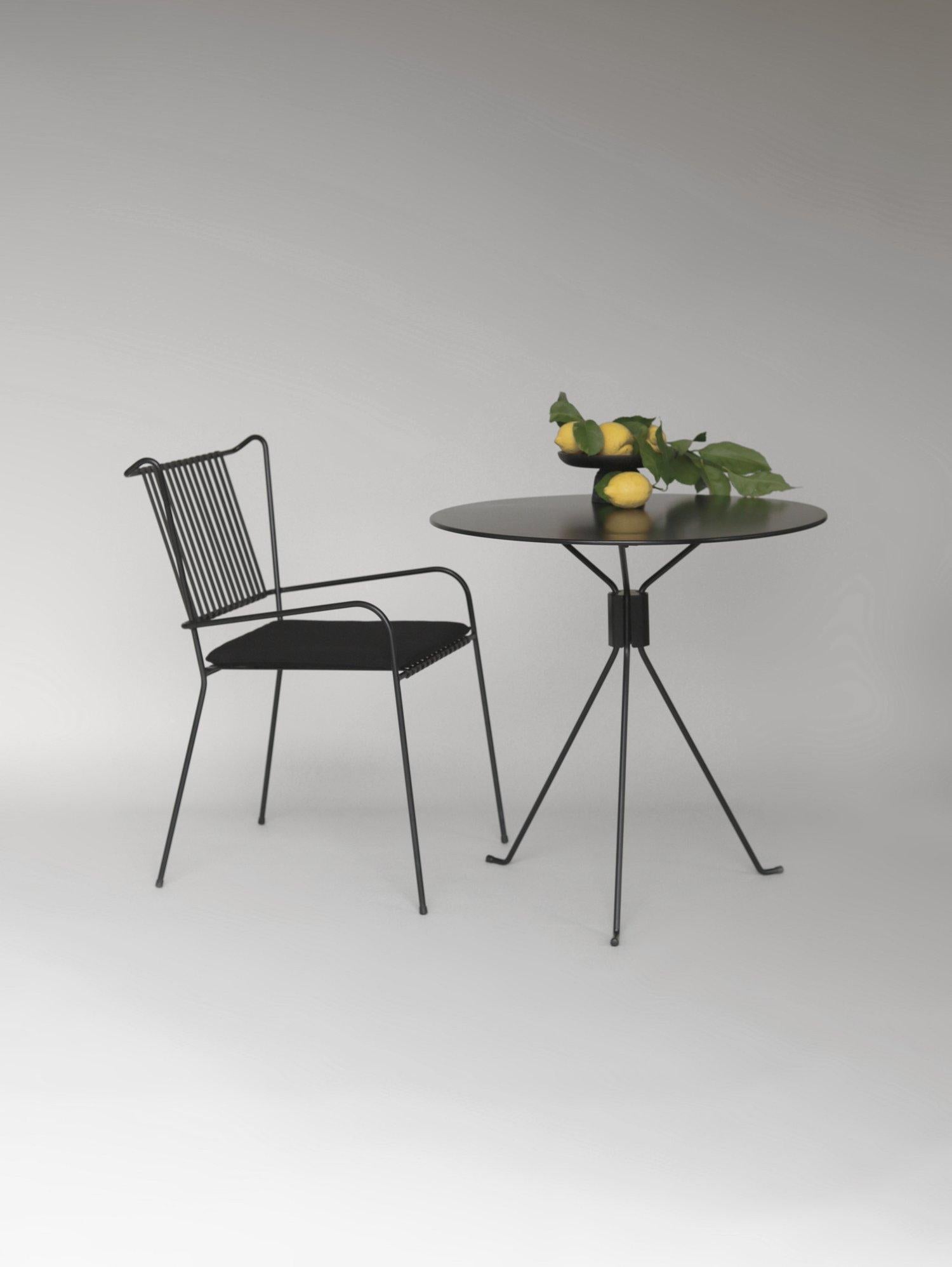 Post-Modern Small Black Capri Bond Table by Cools Collection For Sale