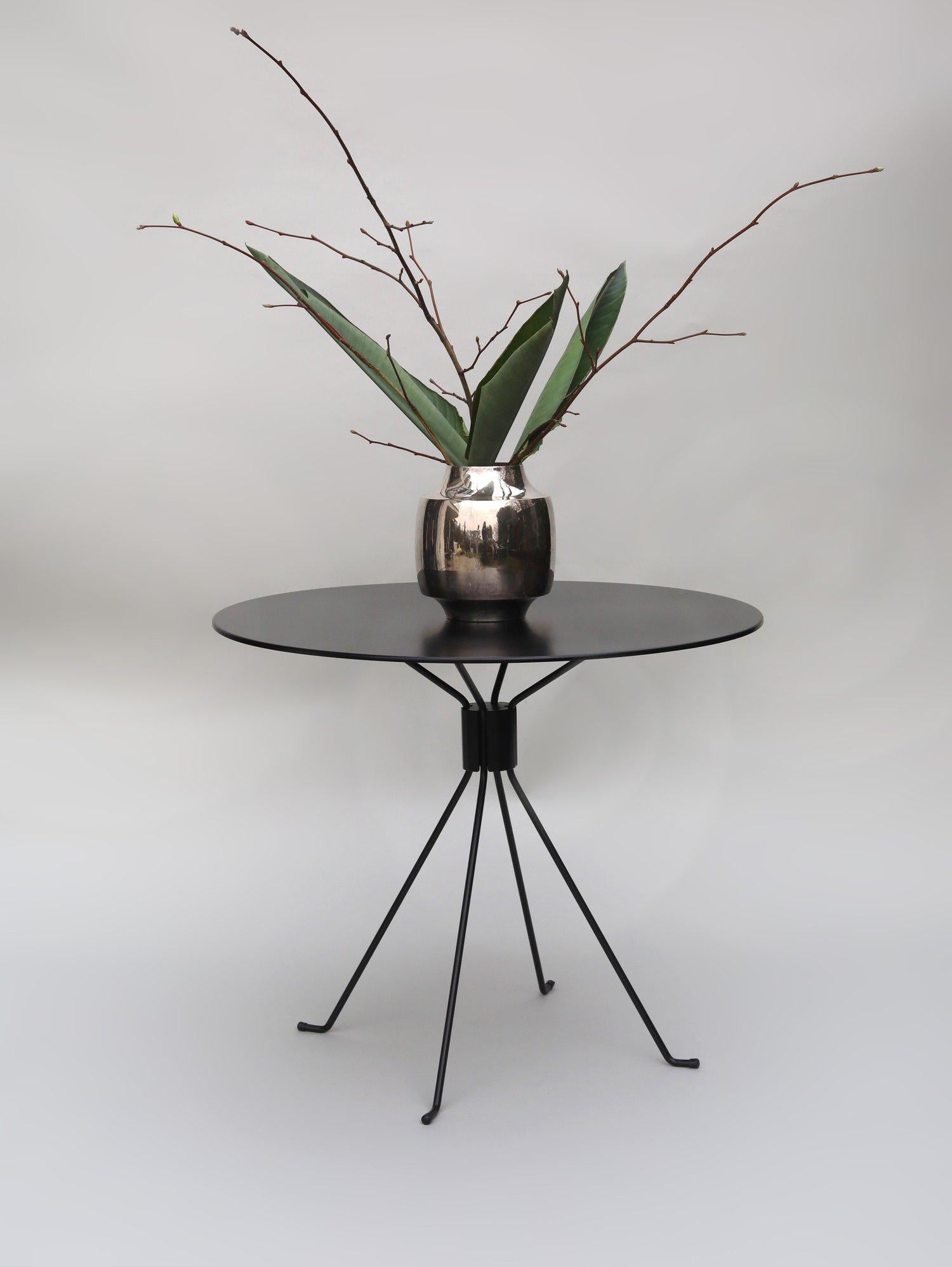 Small Black Capri Bond Table by Cools Collection For Sale 1