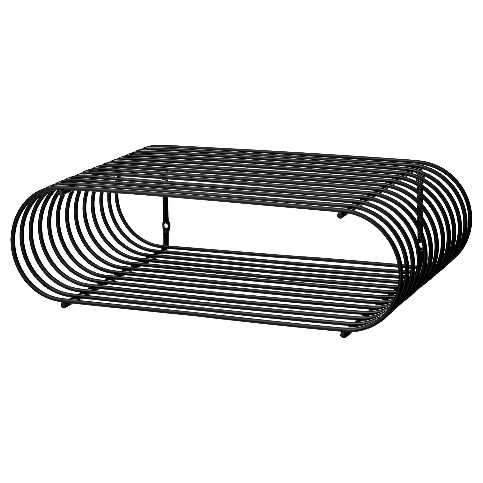 Danish Small Black Contemporary Shelf