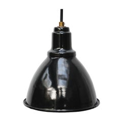 Small Black Enamel Vintage Industrial Factory Pendant Hanging Lights