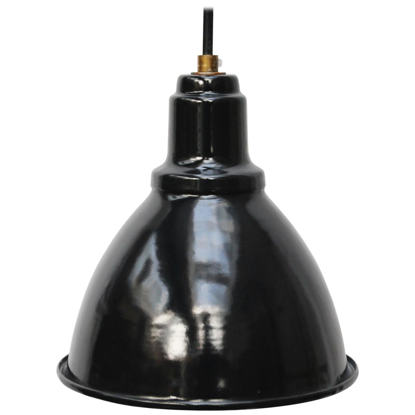 Small Black Enamel Vintage Industrial Factory Pendant Hanging Lights