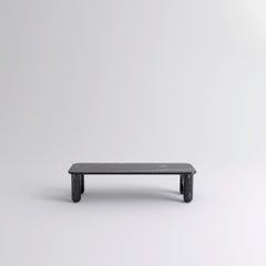 Small Black Marble "Sunday" Coffee Table, Jean-Baptiste Souletie