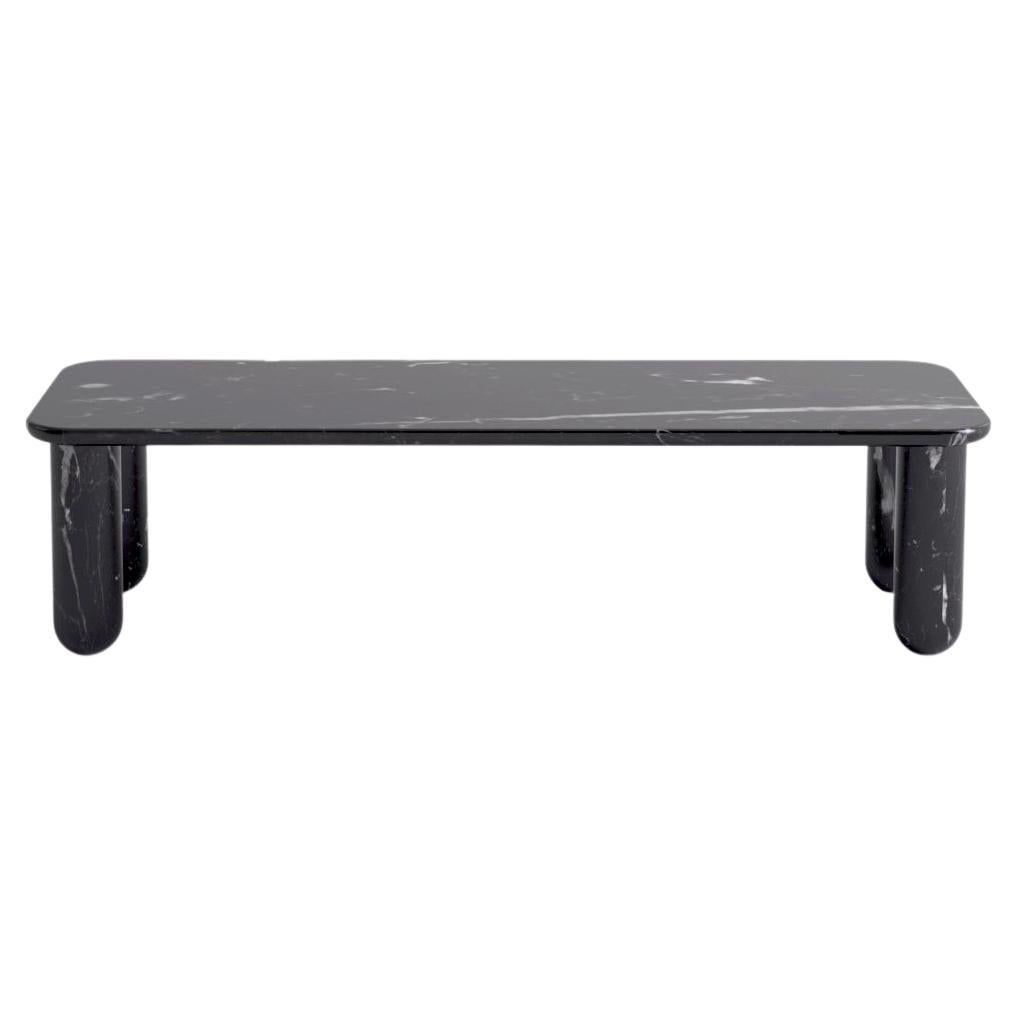 Small Black Marble "Sunday" Coffee Table, Jean-Baptiste Souletie For Sale