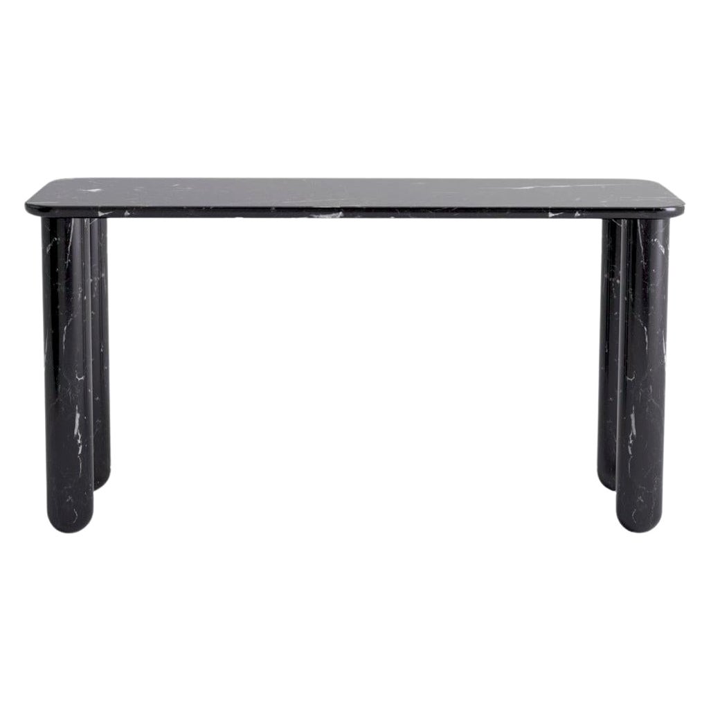 Small Black Marble "Sunday" Dining Table, Jean-Baptiste Souletie For Sale