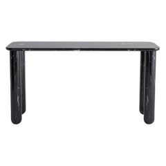 Small Black Marble "Sunday" Dining Table, Jean-Baptiste Souletie