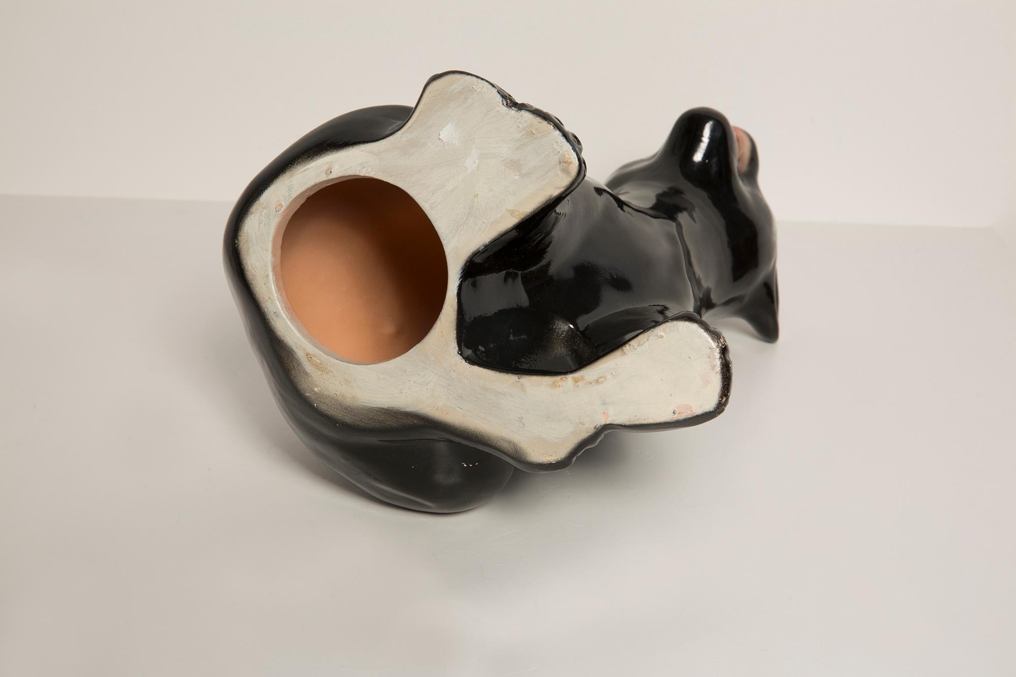 Schwarze Panther-Keramik-Skulptur, Italien, 1960er Jahre.  im Angebot 10