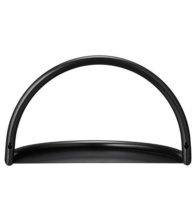 Danish Small Black Steel Contemporary Shelf For Sale