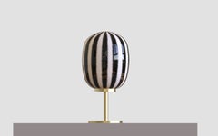 Small Black & White Bullseye Table Lamp