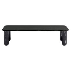 Small Black Wood and Black Marble "Sunday" Coffee Table, Jean-Baptiste Souletie