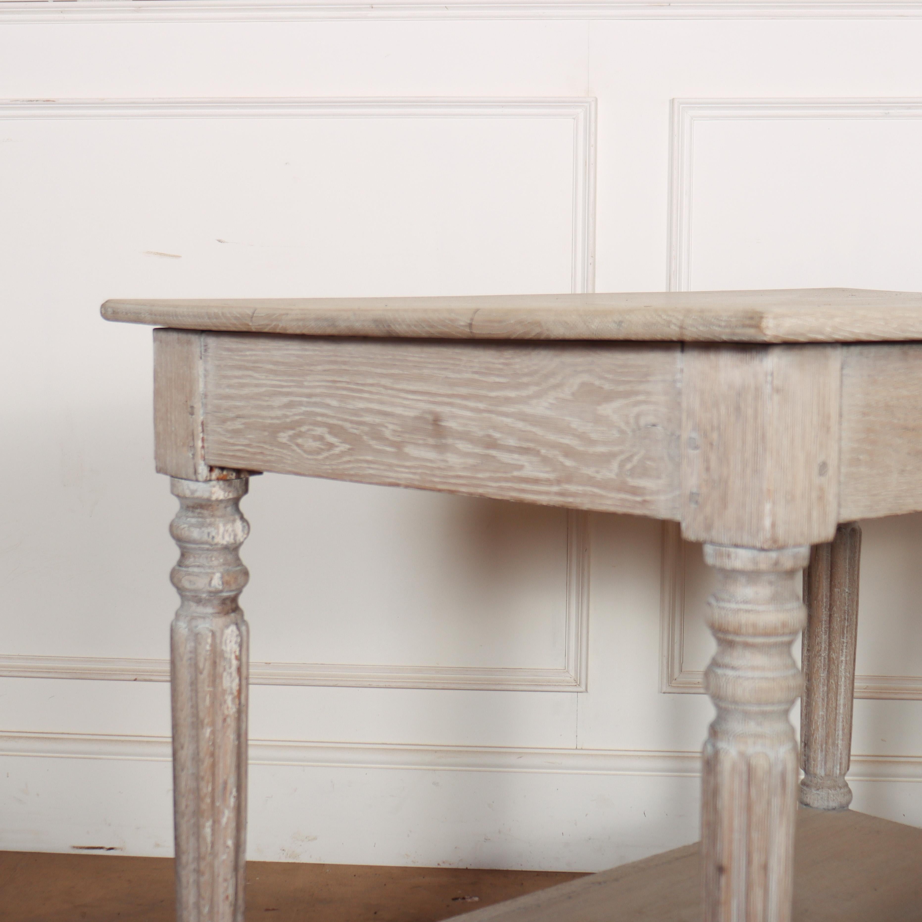 Small Bleached Oak Drapers Table 2