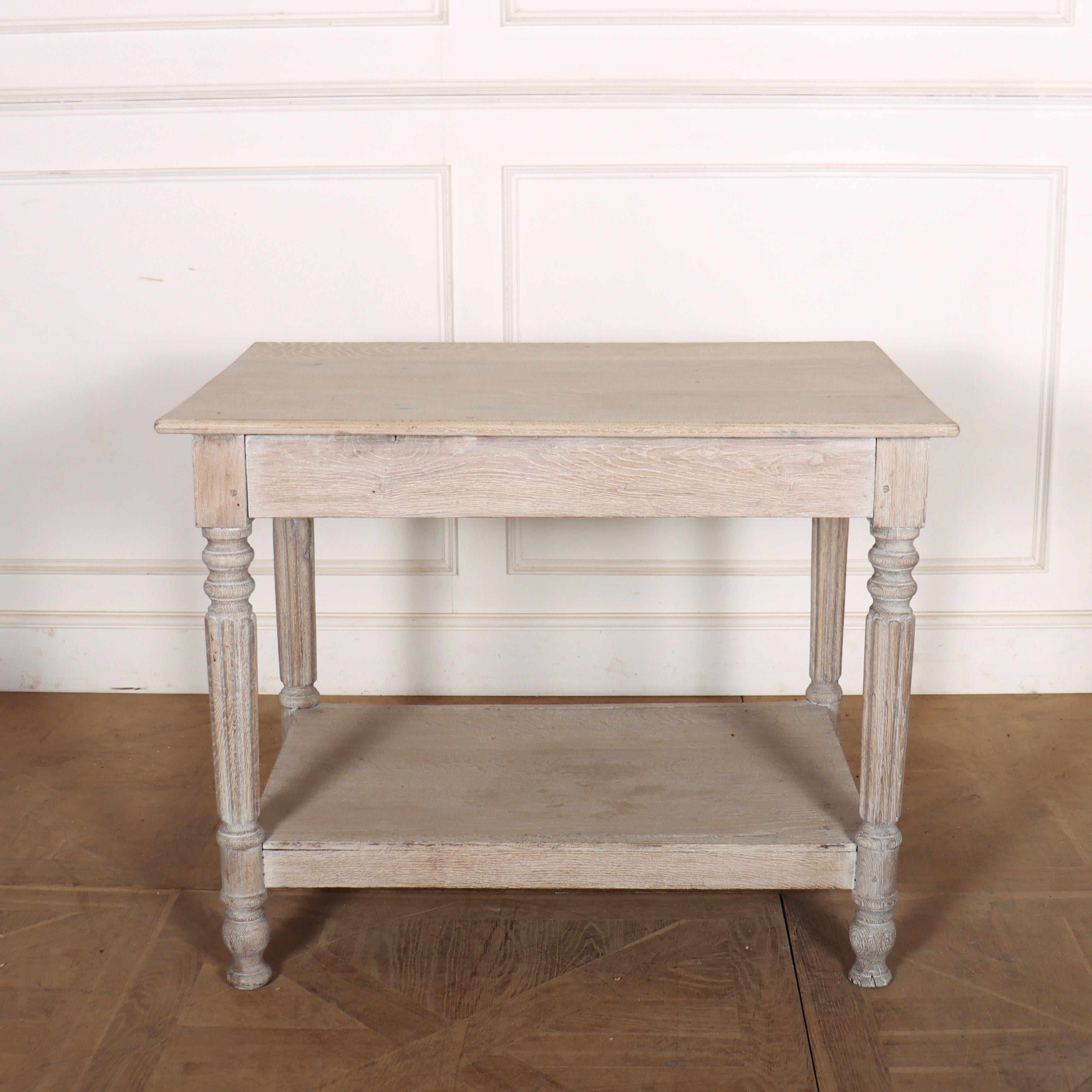 Small Bleached Oak Drapers Table 3