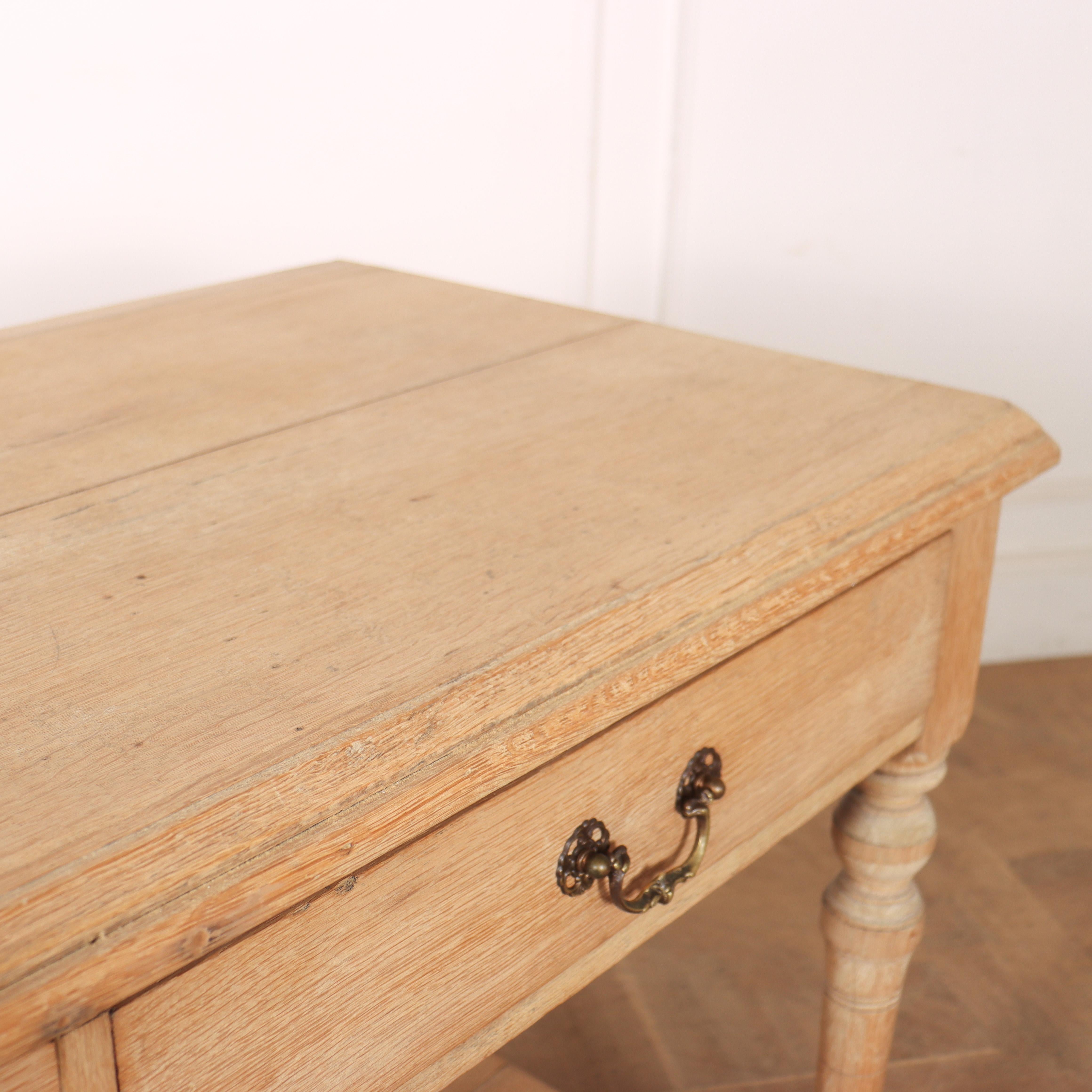 Small Bleached Oak Drapers Table 2