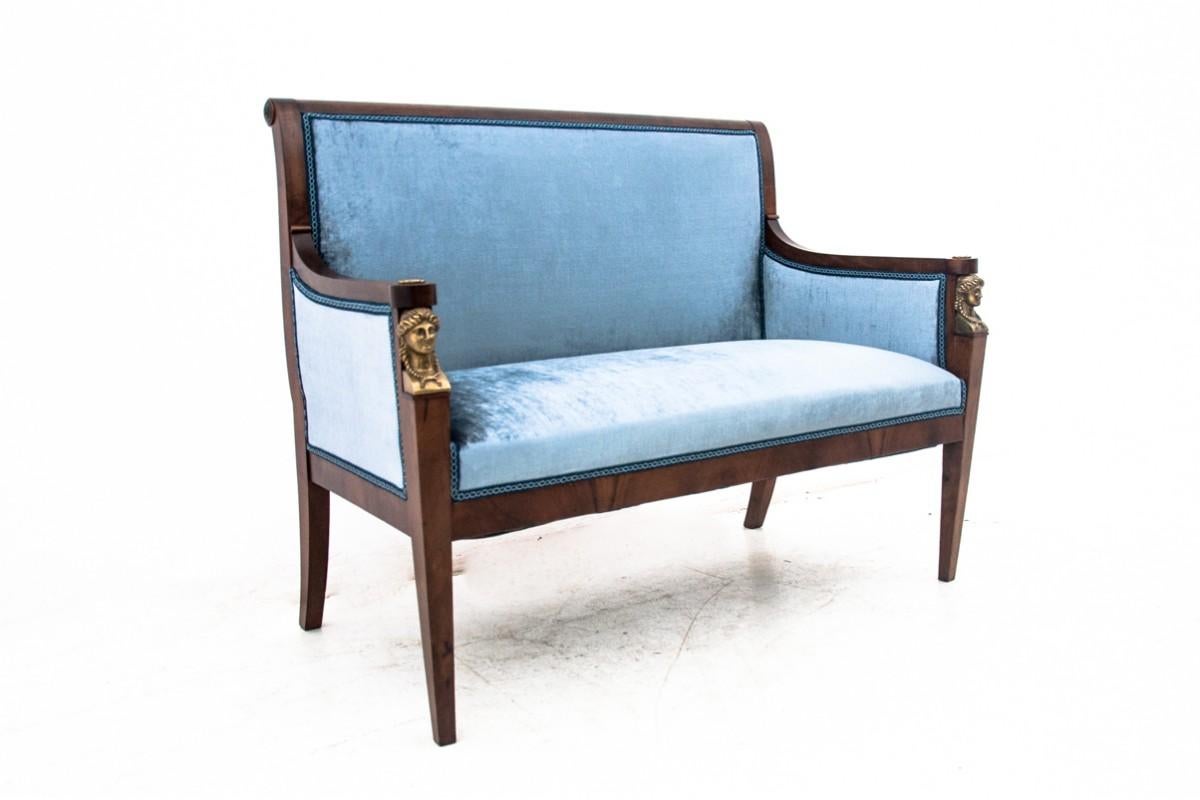 Small Blue Empire Sofa, France, circa 1880 4