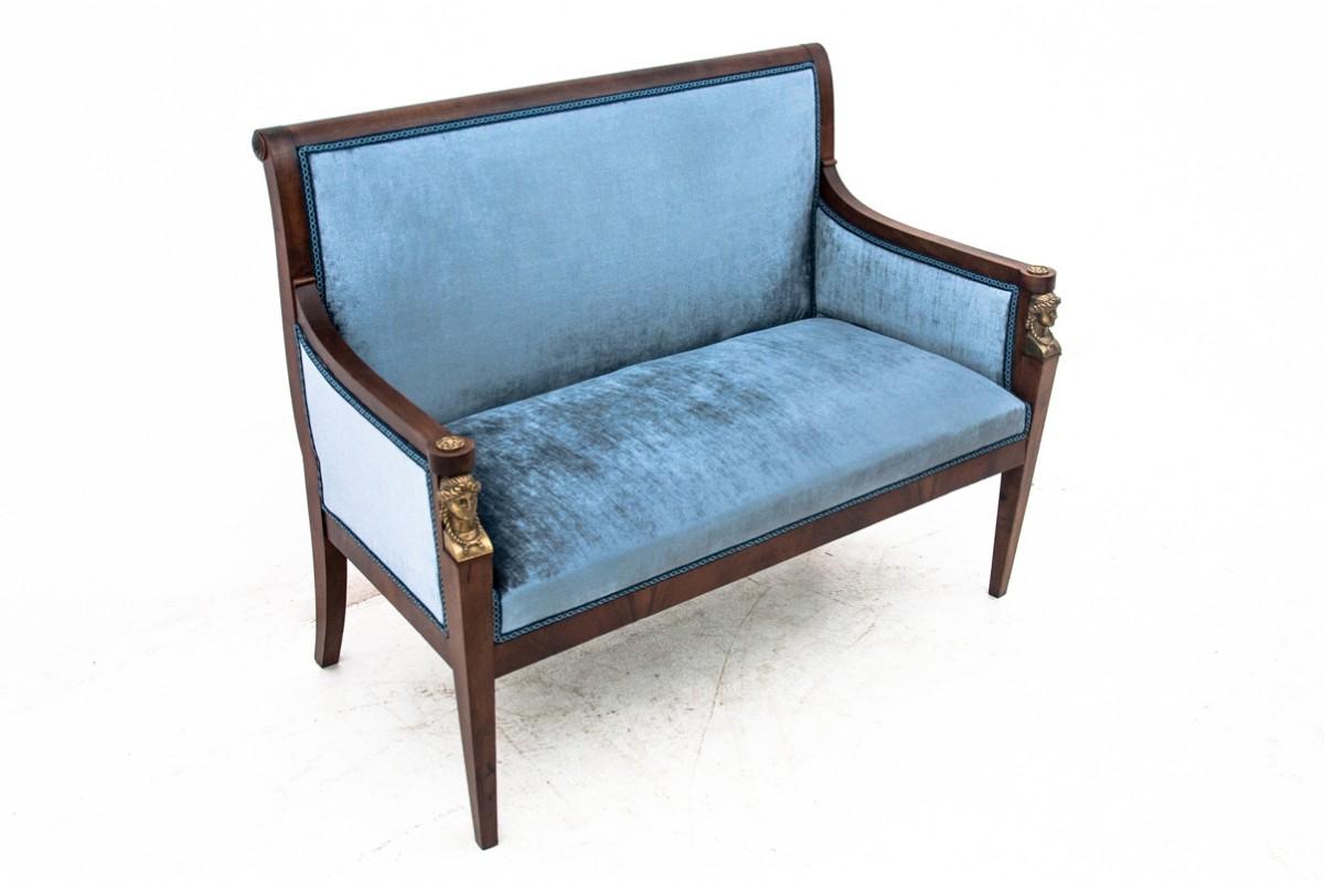 Small Blue Empire Sofa, France, circa 1880 5
