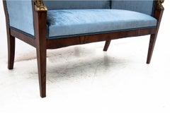 Small Blue Empire Sofa, France, circa 1880