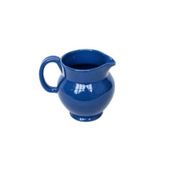 Small Blue Glazed Jug from Sweden Midcentury by Bo Fajans