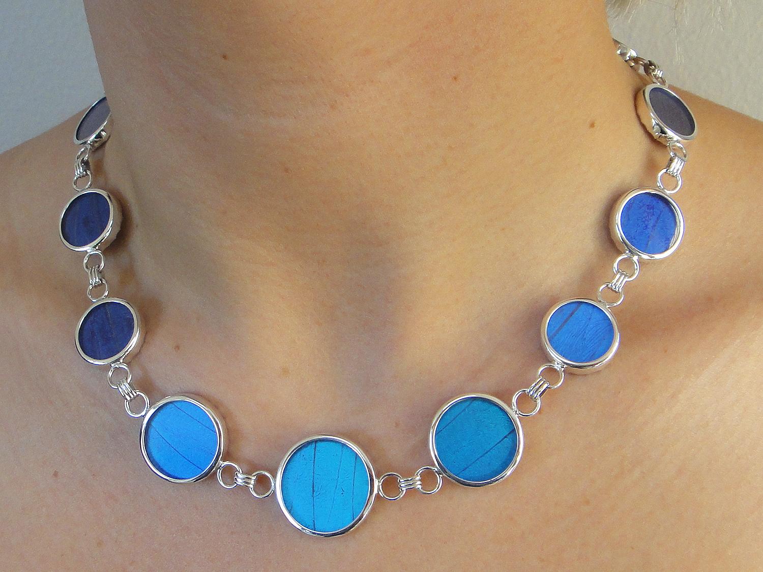 paparazzi blue butterfly necklace