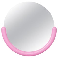 Small Bogin Mirror in Pink by Greg Bogin for Normann X Brask Art Collection 