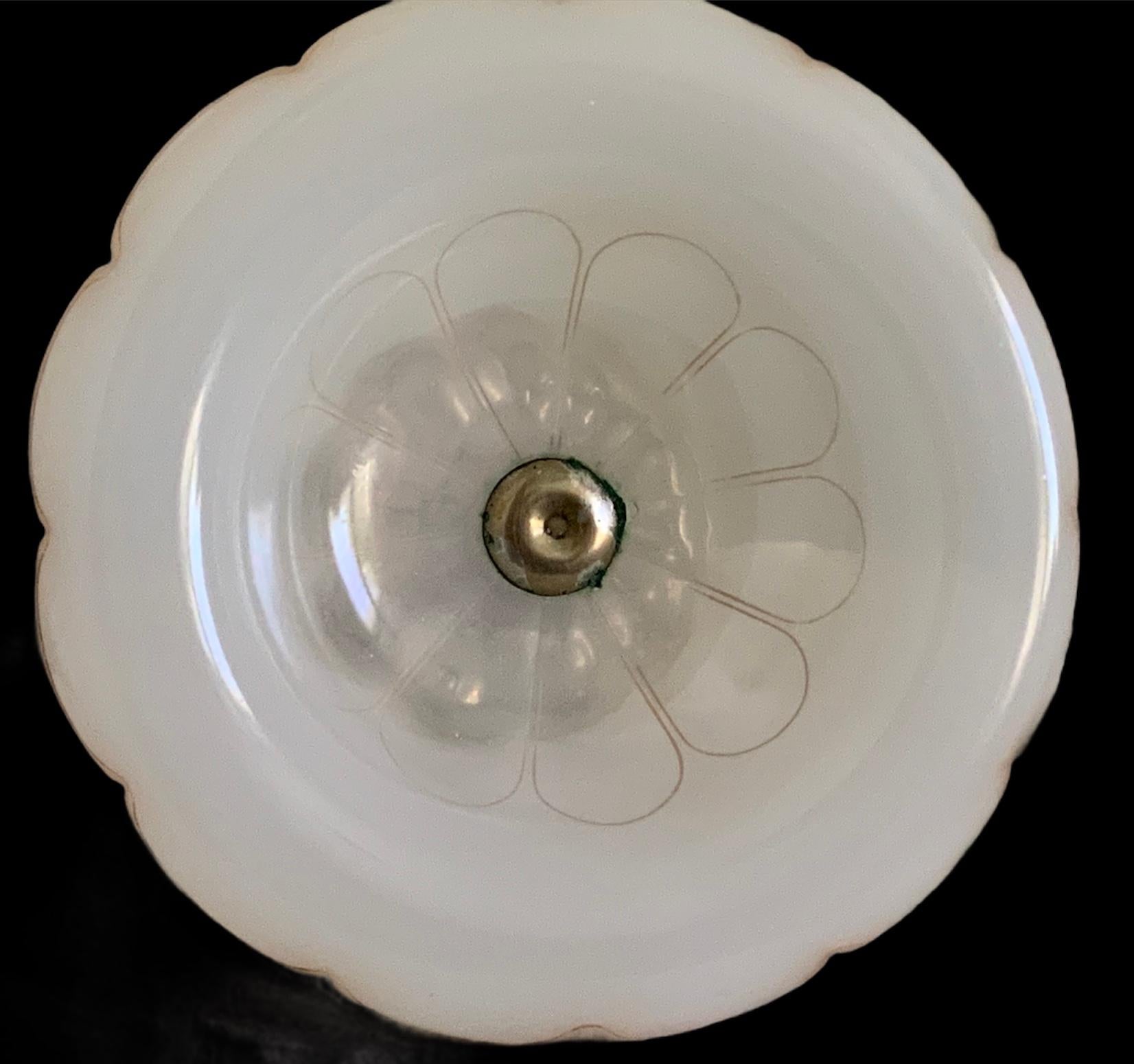 Inconnu Petite compote de style bohème en argent plaqué opaline et cristal en vente