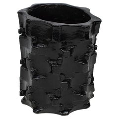 "Small Bolt Vase Black Gloss" By Floris Wubben
