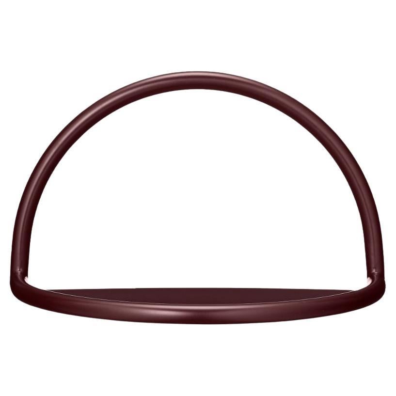 Small Bordeaux Steel Contemporary Shelf