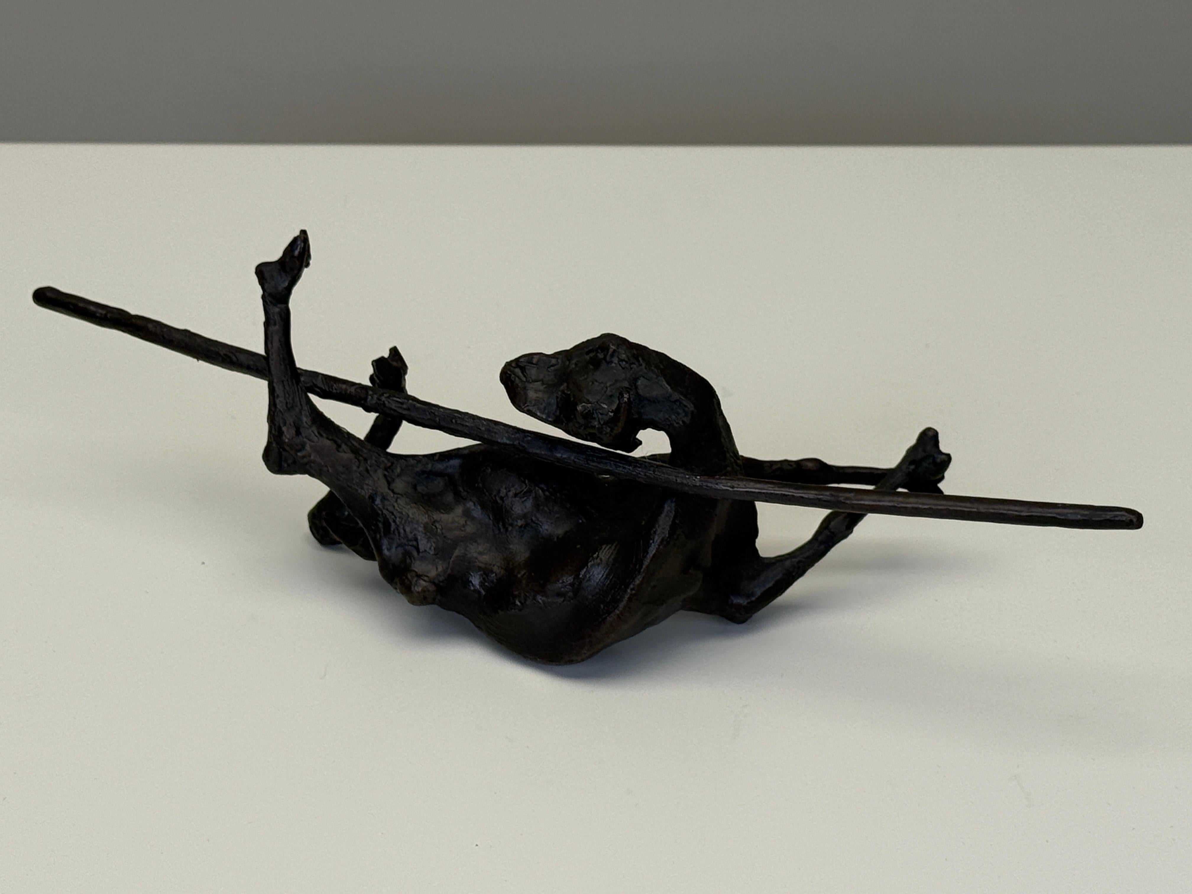 Petite chèvre ligotée en bronze par Jack Zajak en vente 8