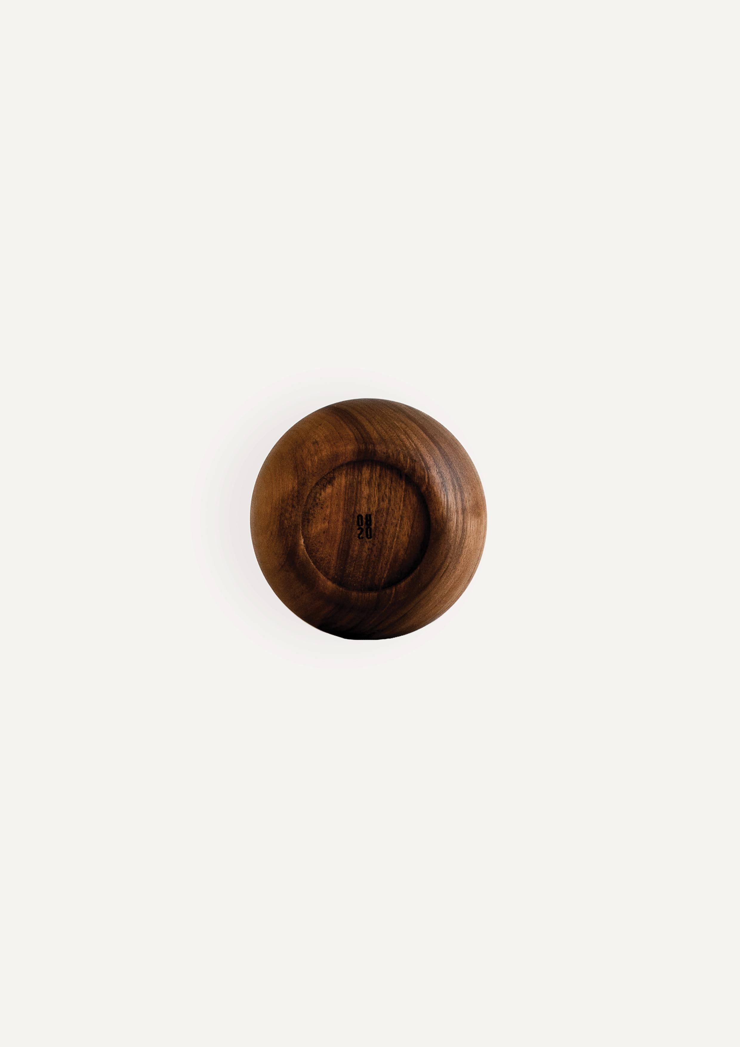Walnut Small bowl, walnut wood, woodturning, handmade in France, OROS Editions  For Sale