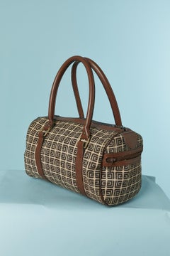 Small bowling bag in canevas with monogram Guy Laroche