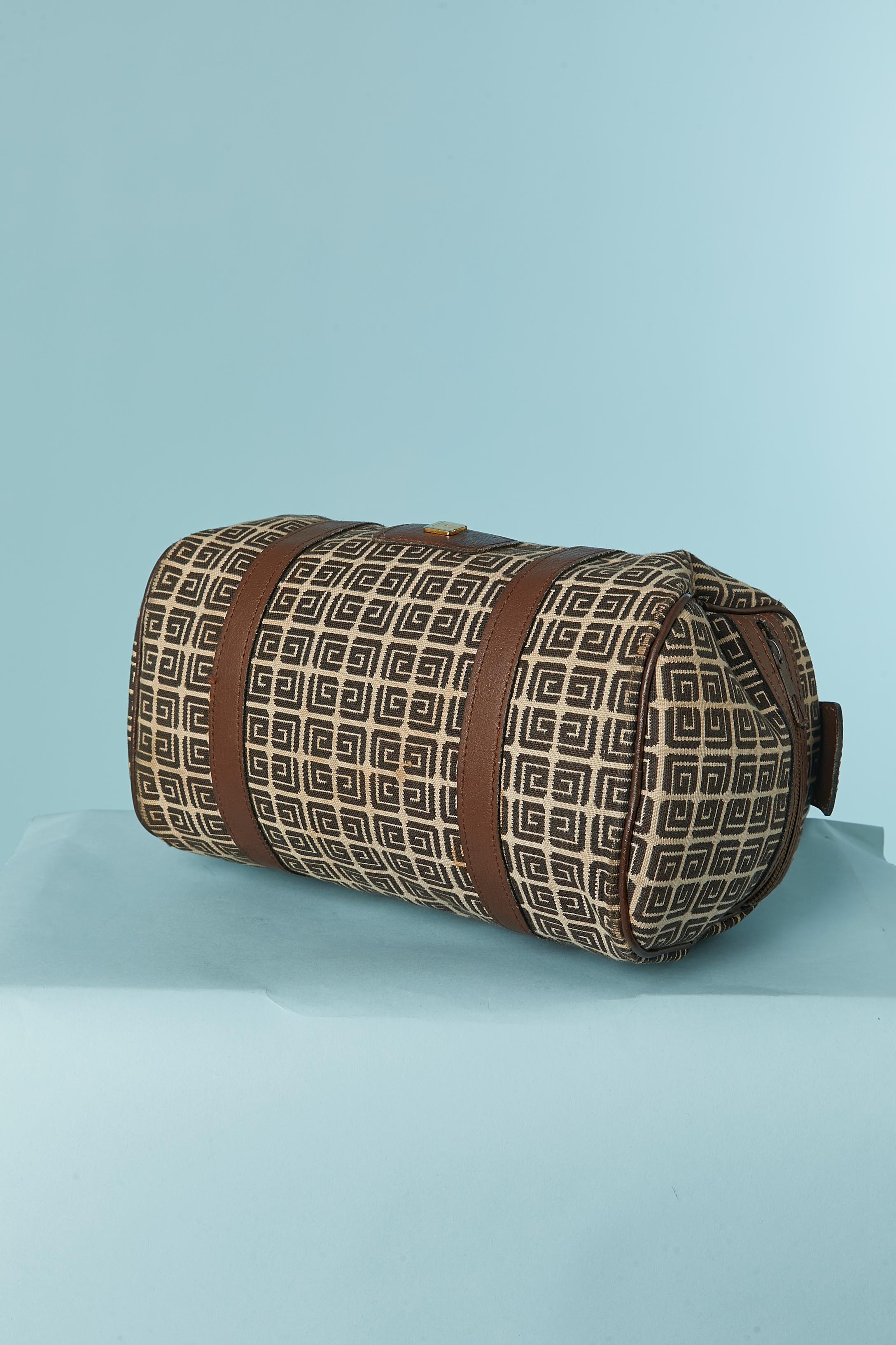 Black Small bowling bag in canevas with monogram Guy Laroche For Sale