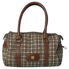 Petit sac de bowling en canevas avec monogramme Guy Laroche
