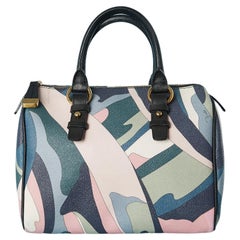 Used Small bowling printed and branded leather bag Emilio Pucci 