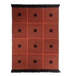 Small Boz Kilim Wool Rug by Hermhaus