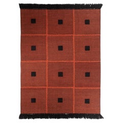 Small Boz Kilim Wool Rug by Hermhaus