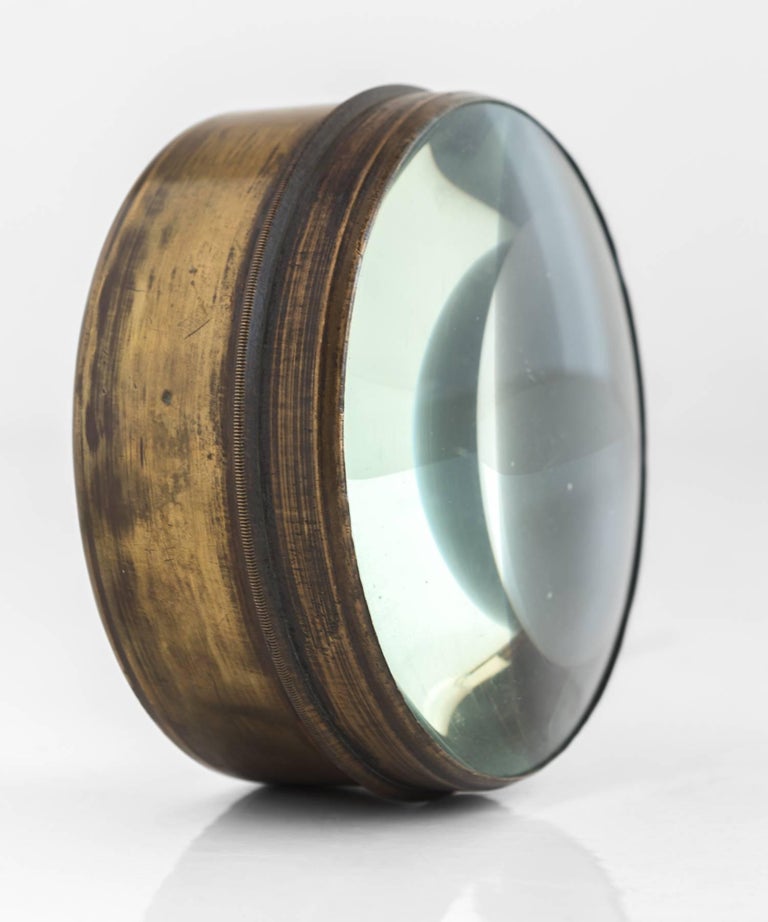 Small Brass and Glass Magnifying Lens, circa 1910 at 1stDibs small