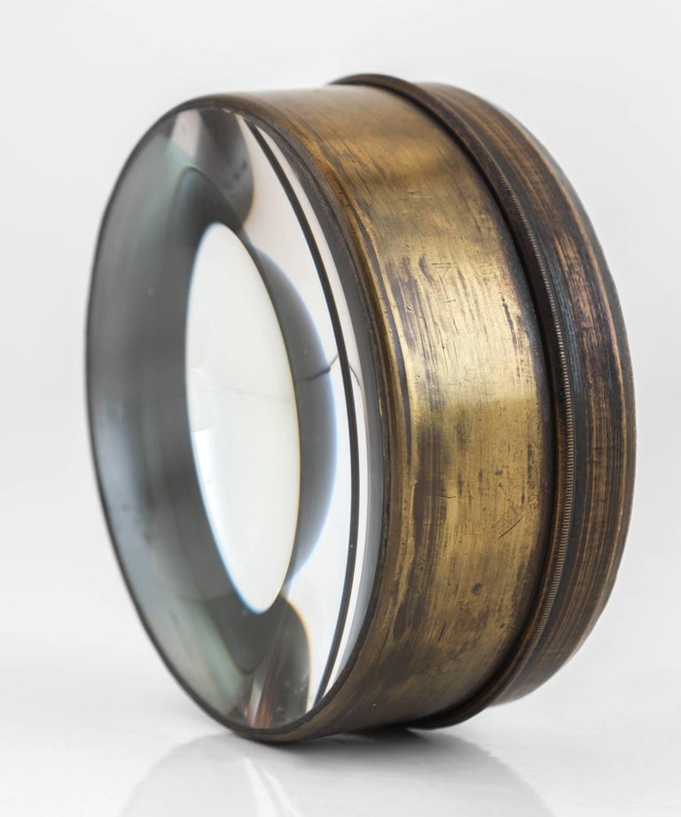 Small Brass and Glass Magnifying Lens, circa 1910 at 1stDibs small
