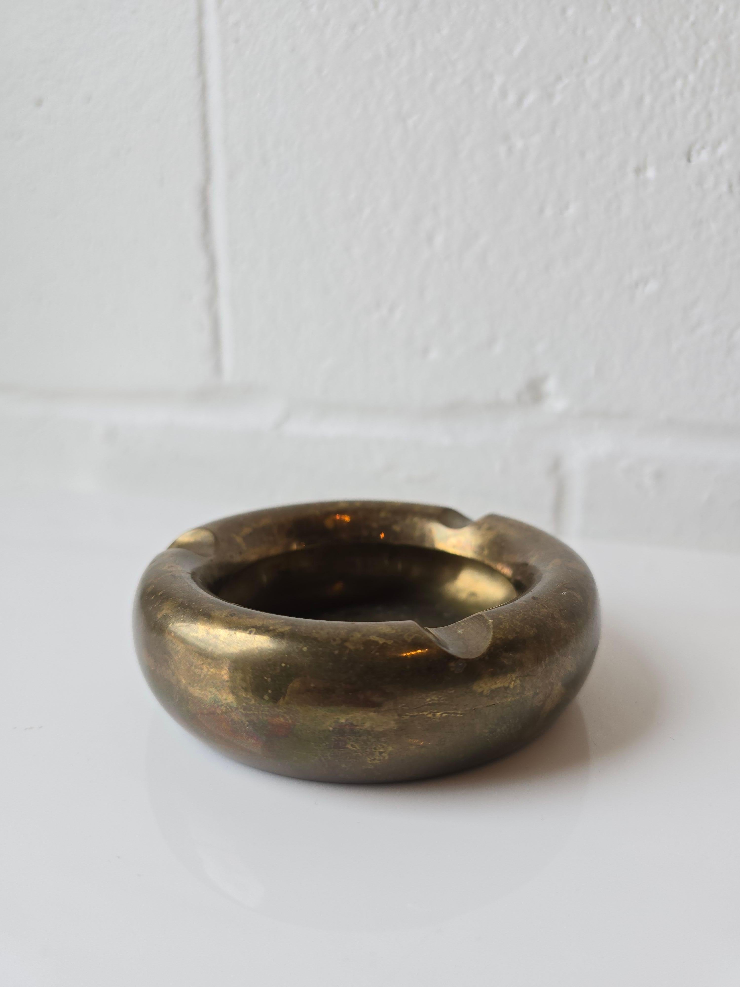 Canadian Small Brass Ashtray For Sale