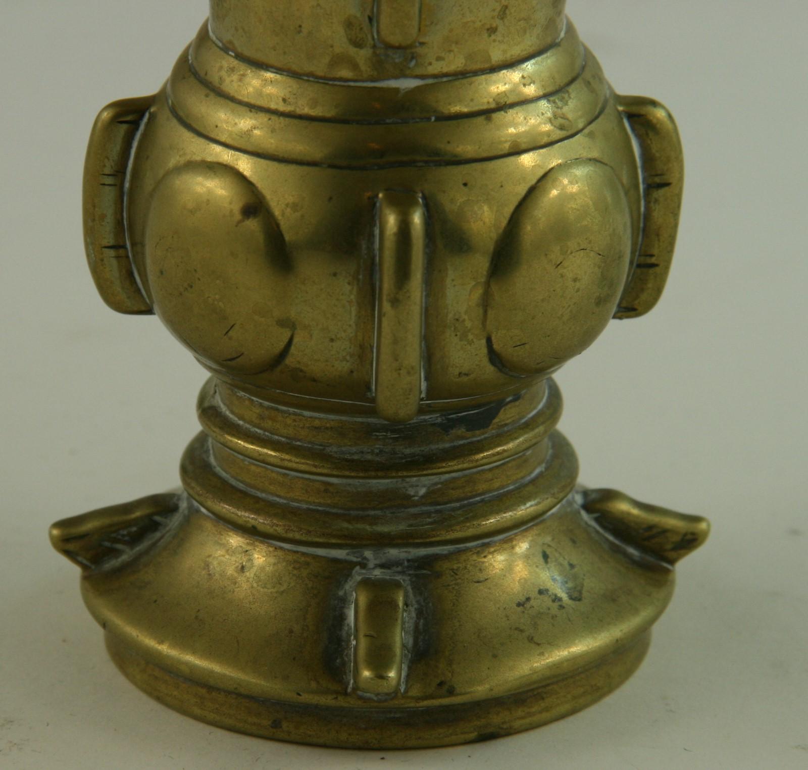 vintage brass urn vase